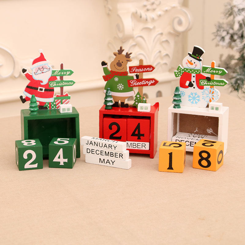 Decorative Wooden Calendar Figurine Kalsten