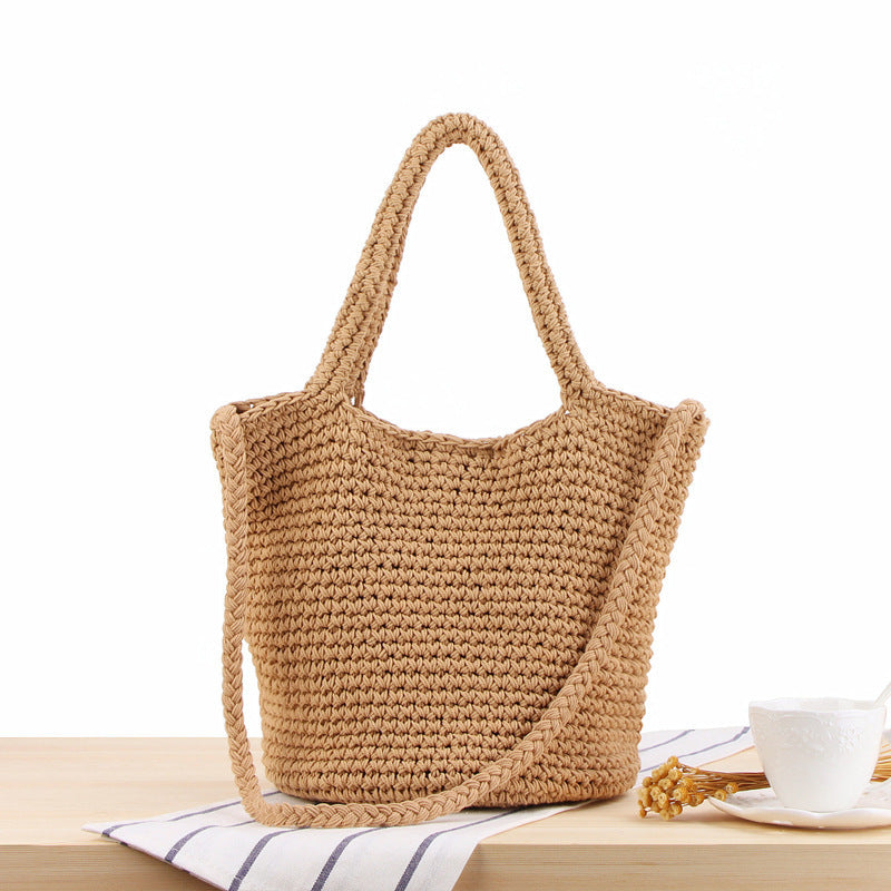 Hand-knotted tote bag with sophisticated design Kalsten