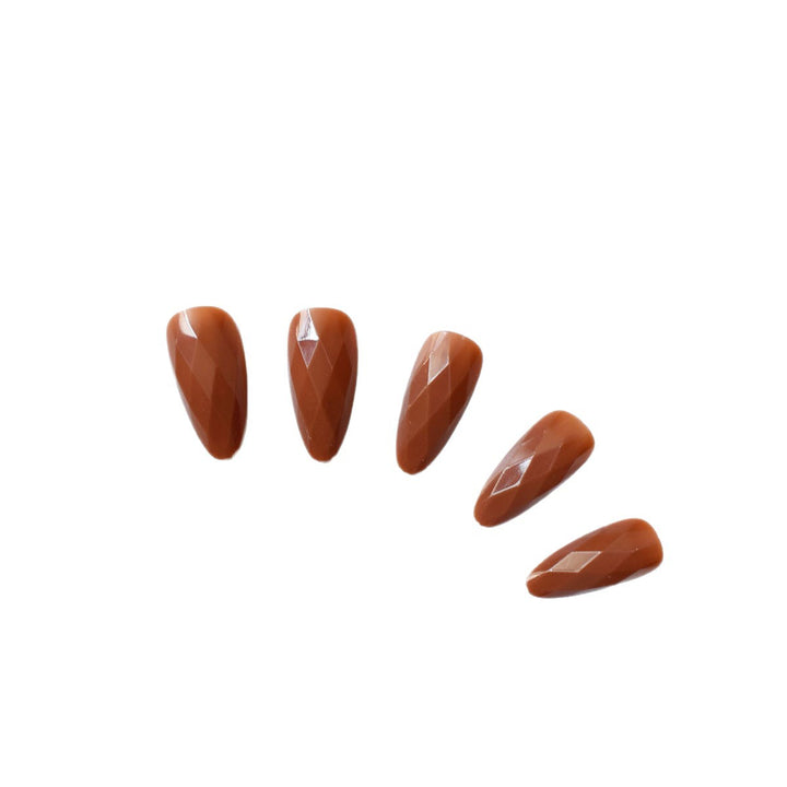 Premium Glossy Diamond-Shaped Press-On Nails Kalsten