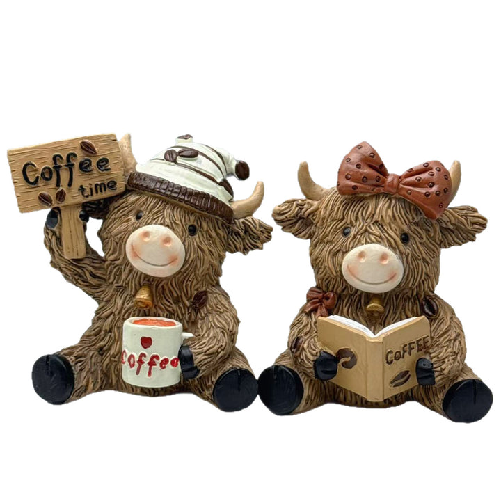 Decorative Highland Cattle Coffee Figure Kalsten