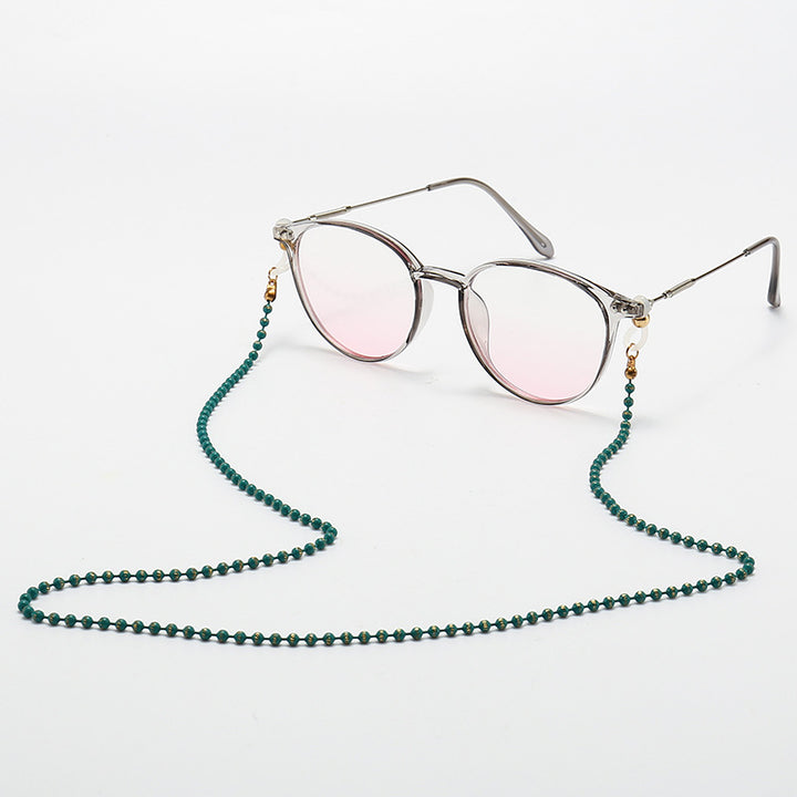 Fashionable Cat-Eye Glasses with Beaded Chain Kalsten