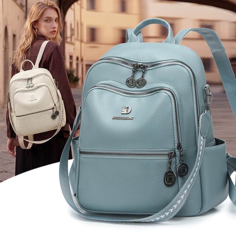 Multi-Functional Leather Backpack Kalsten