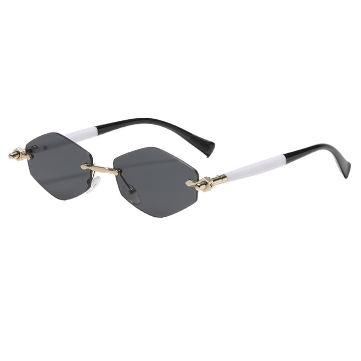 Women's futuristic sunglasses with oversized rectangular frame Kalsten