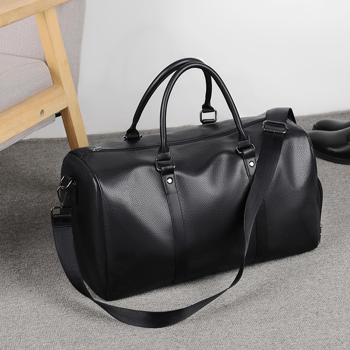 Elegant Leather Weekender Bag Kalsten