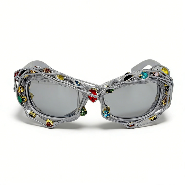 Ladies striking designer sunglasses with rhinestone applications Kalsten