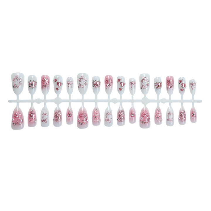 Nail art set with delicate flower and glitter designs Kalsten