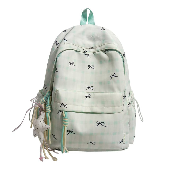 Stylish Plaid Pattern Backpack Kalsten