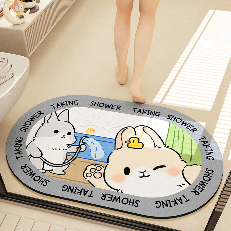 Cute Cartoon Bear Bath Mat