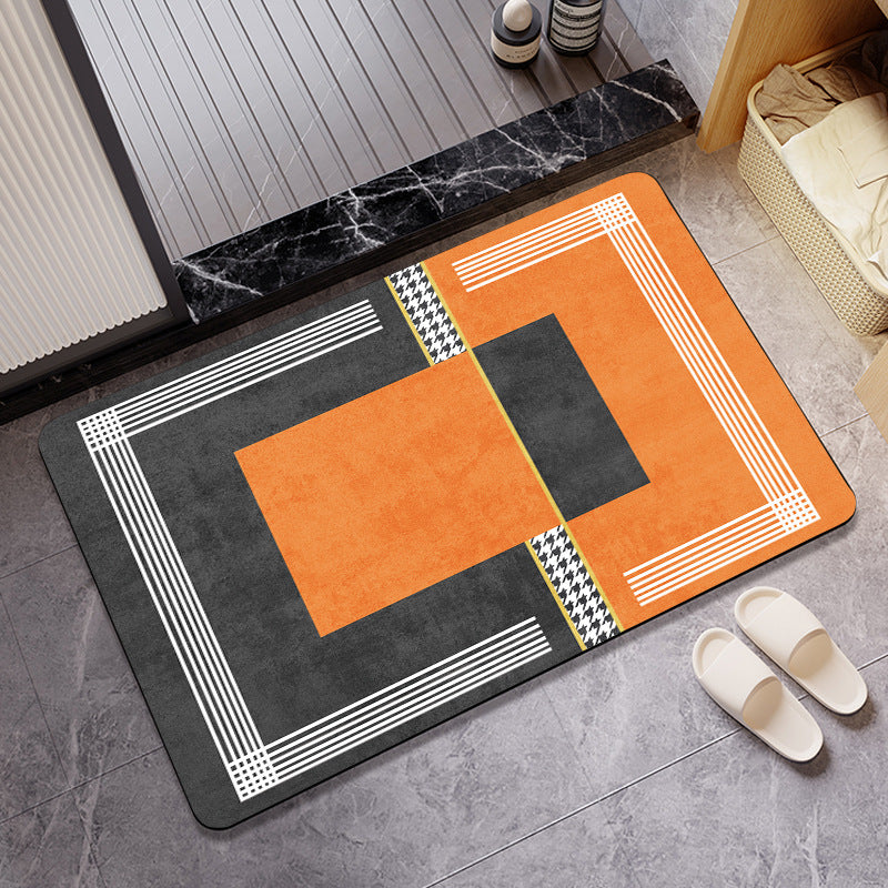 Abstract Pattern Non-Slip Bath Mat Kalsten