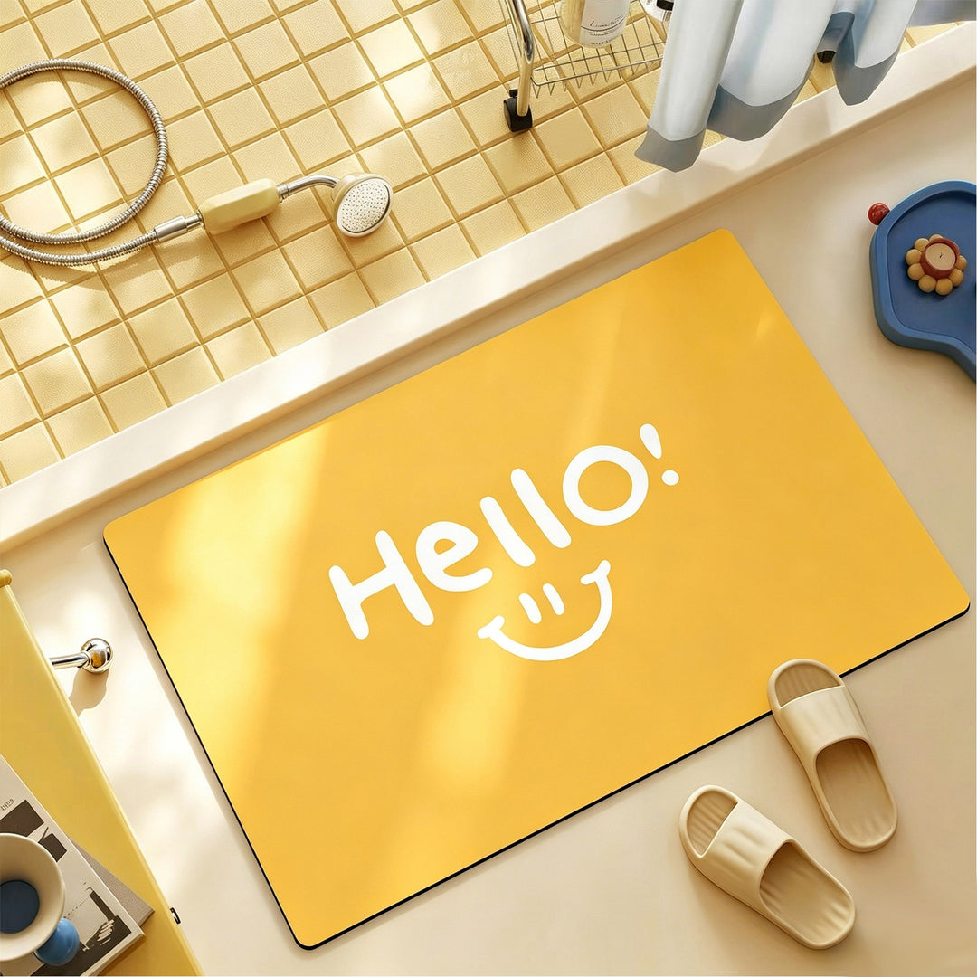 Playful Cartoon-Themed Bathroom Rug Kalsten