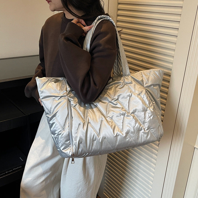 Spacious Quilted Travel Tote Kalsten