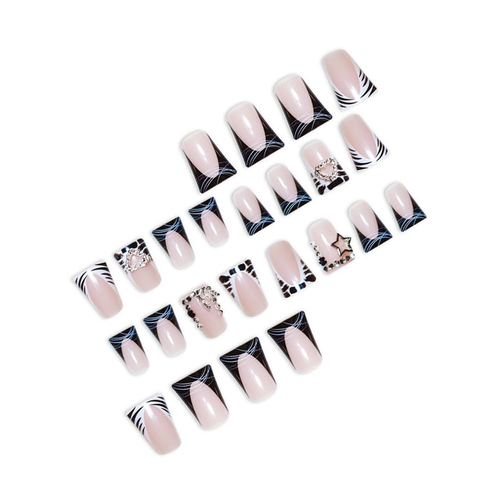 Glamorous Rhinestone Accent Nail Extensions Kalsten