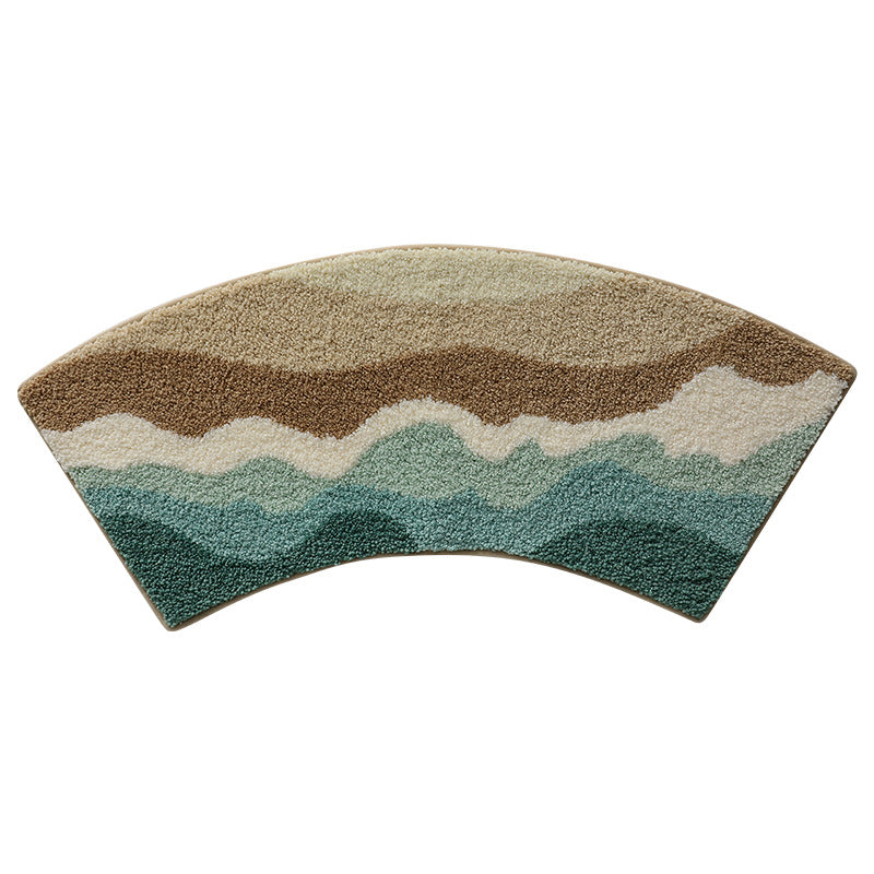 Floral Design Memory Foam Bath Mat Kalsten
