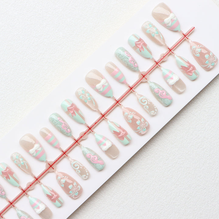 Themed Press-On Nail Art Set Kalsten