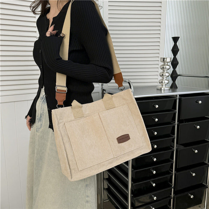 Versatile Corduroy Utility Tote Kalsten