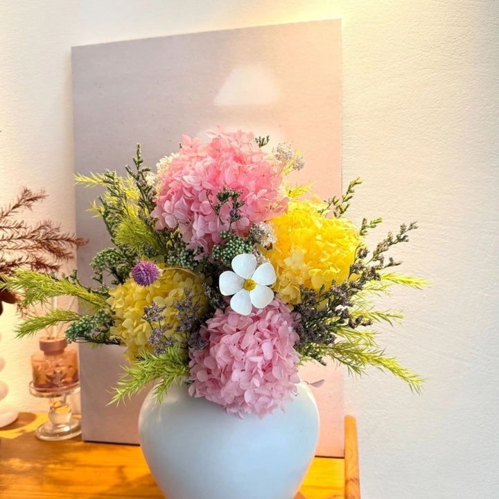 Artificial Hydrangea Floral Arrangement