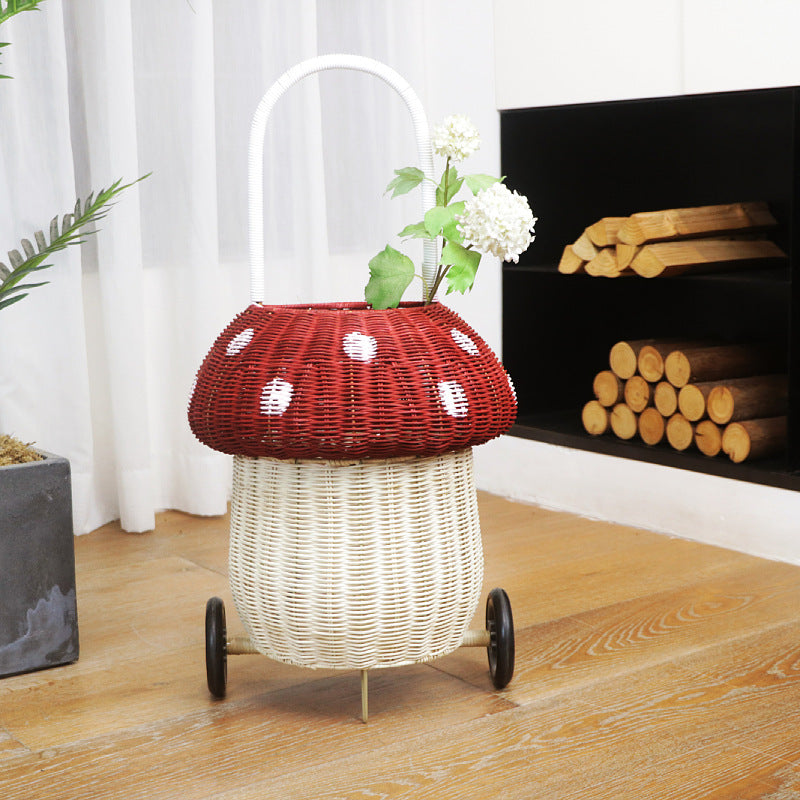 Decorative basket with wheels Kalsten