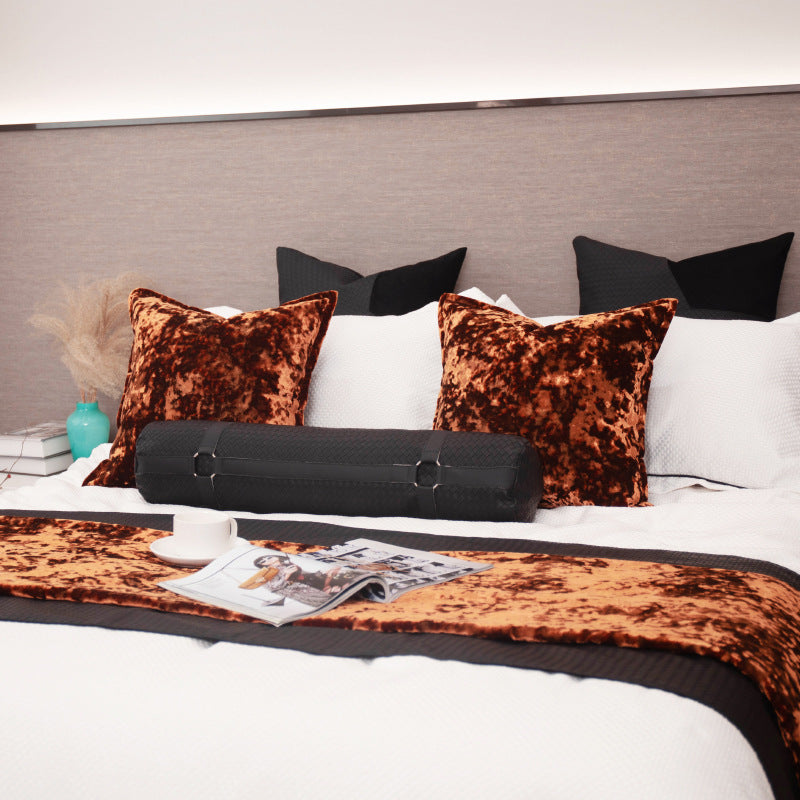 Velvet Home Decor Cushion Cover