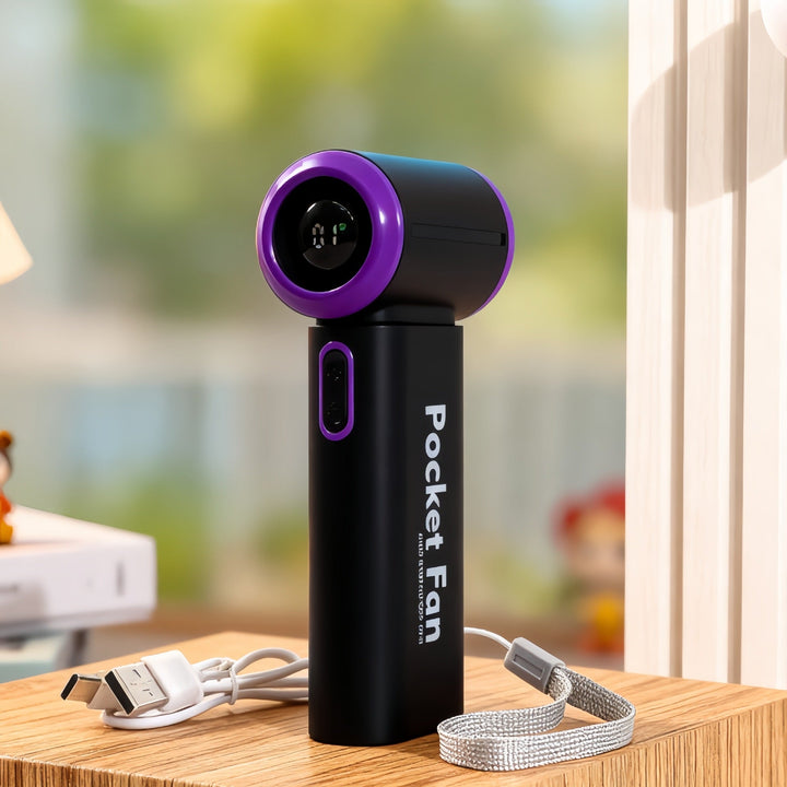 Ladies Portable Mini Fan with USB Charging Function and Lightweight Design Kalsten
