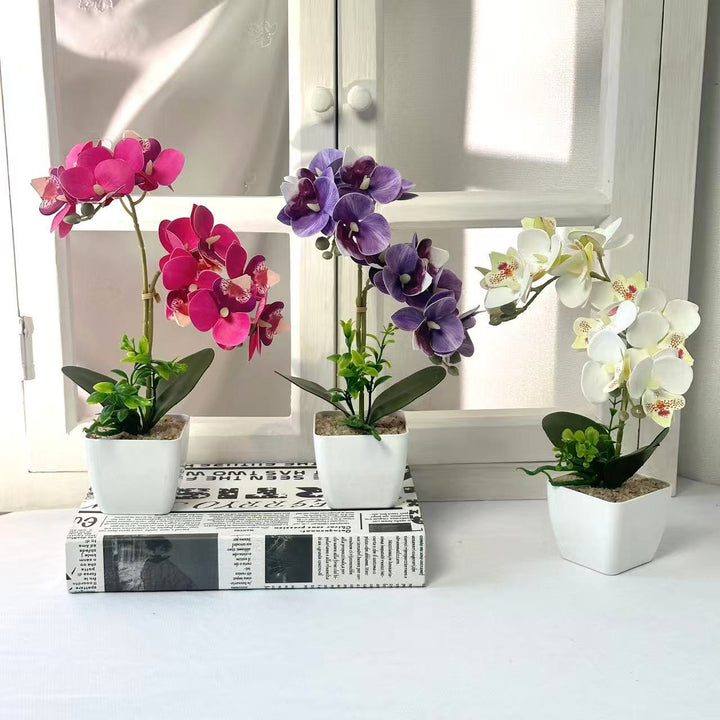 Artificial Orchid Arrangement for Home Decor Display