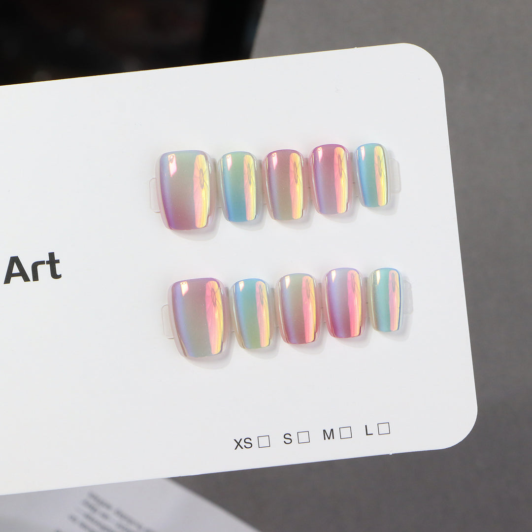 Premium Holographic Press-On Nail Set Kalsten