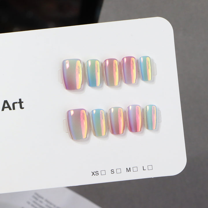 Premium Holographic Press-On Nail Set Kalsten