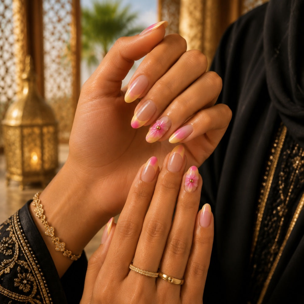 Artistic Floral Press-On Nail Set Kalsten 1787395270