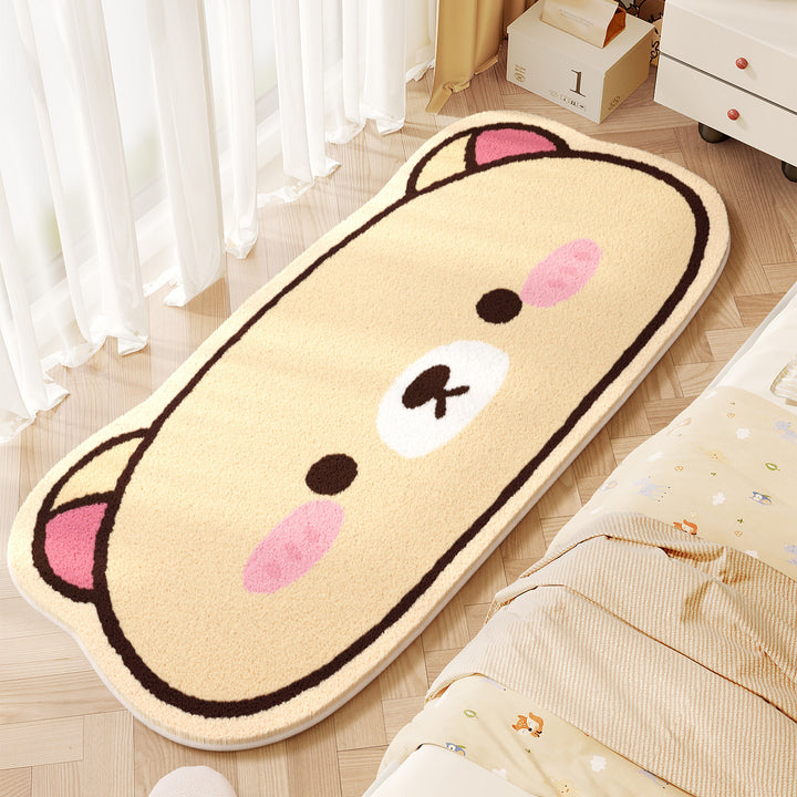 Cute Animals Theme Plush Bath Mat