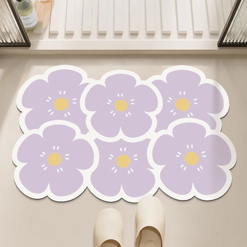 Decorative Floral Floor Mat