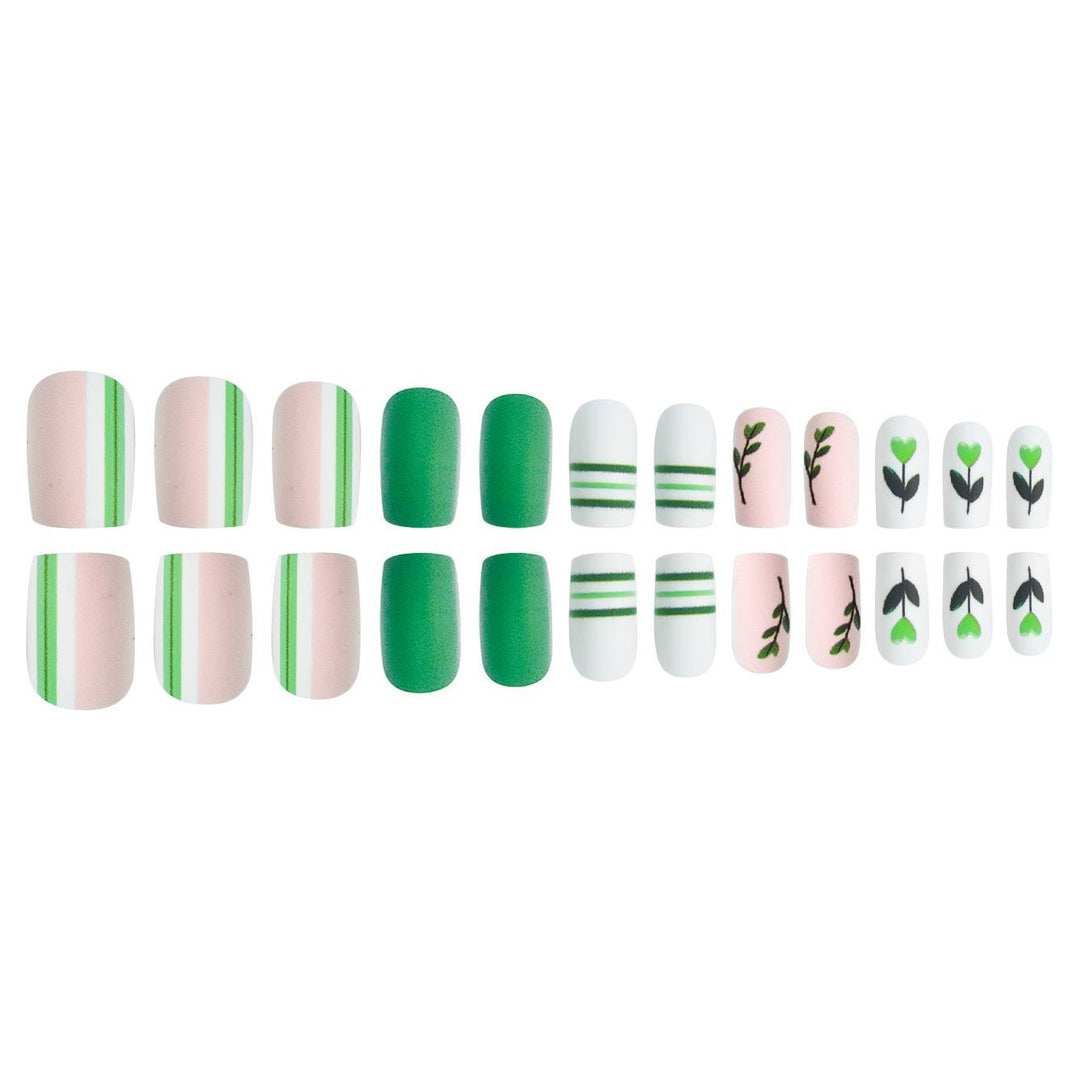 Artistic Botanical Press-On Nail Art Set Kalsten