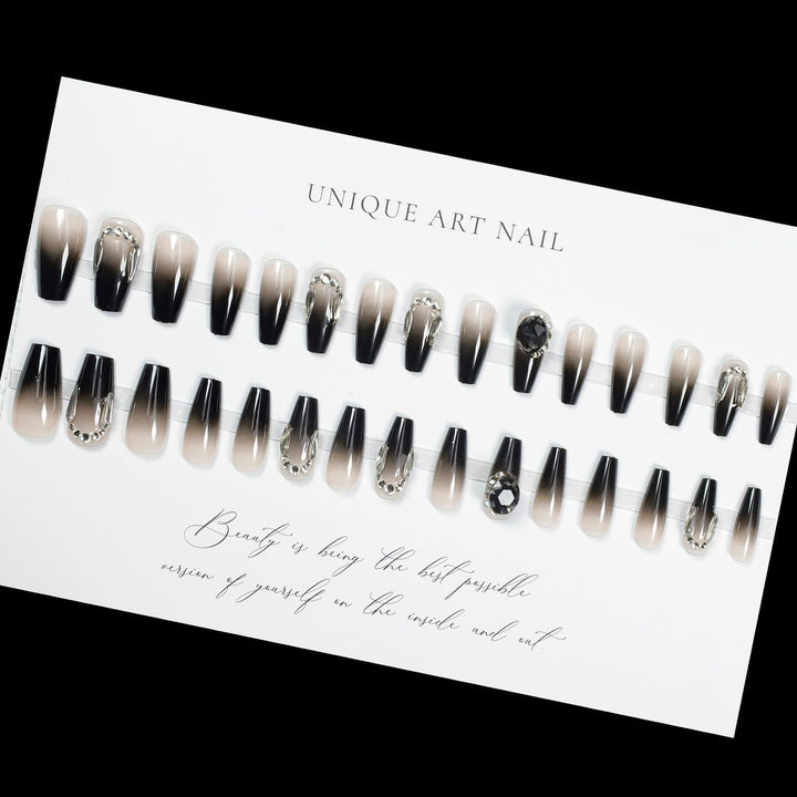 Luxury Crystal-Embellished Press-On Nail Extensions Kalsten