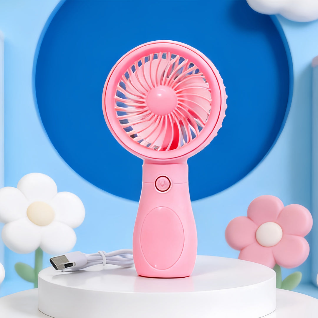 Women's Portable Mini Hand Fan with USB Charging Function Kalsten