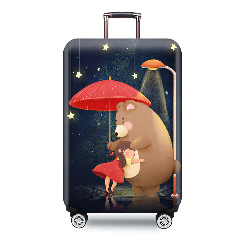 Ladies hard shell suitcase with elegant pattern print Kalsten