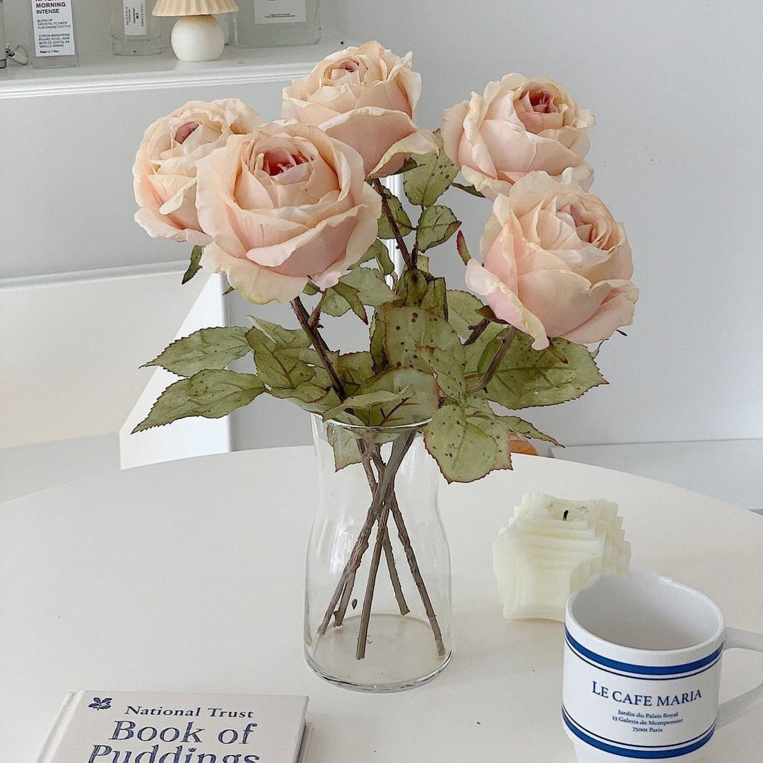 Lifelike Decorative Rose Arrangement
