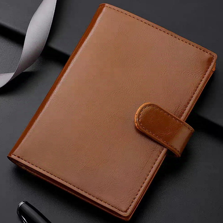 Elegant Textured Leather Planner Wallet Kalsten
