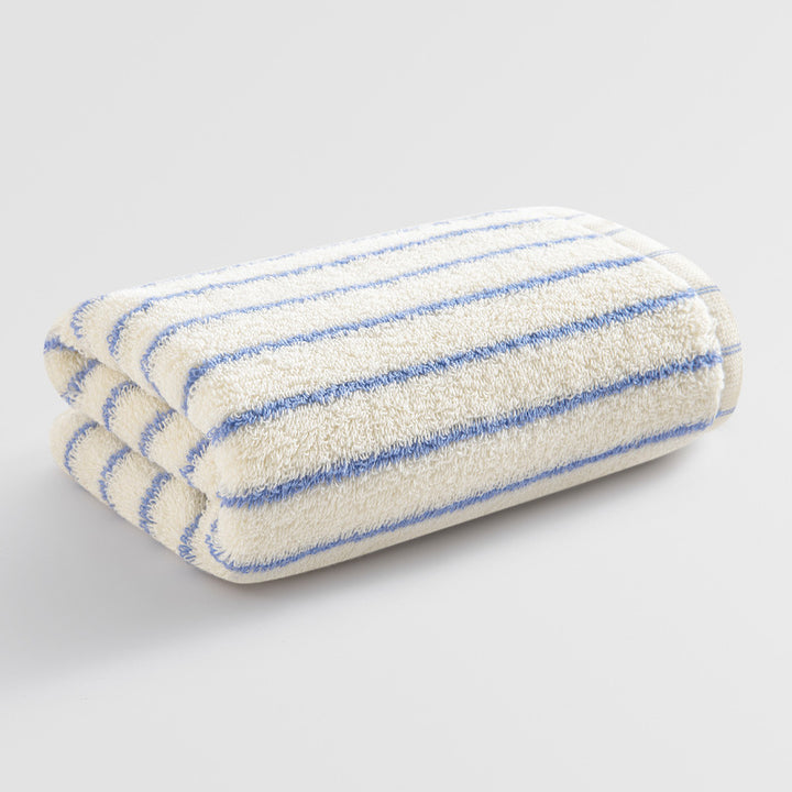 Women Elegant Terry Bath Towel with Striped Pattern Kalsten