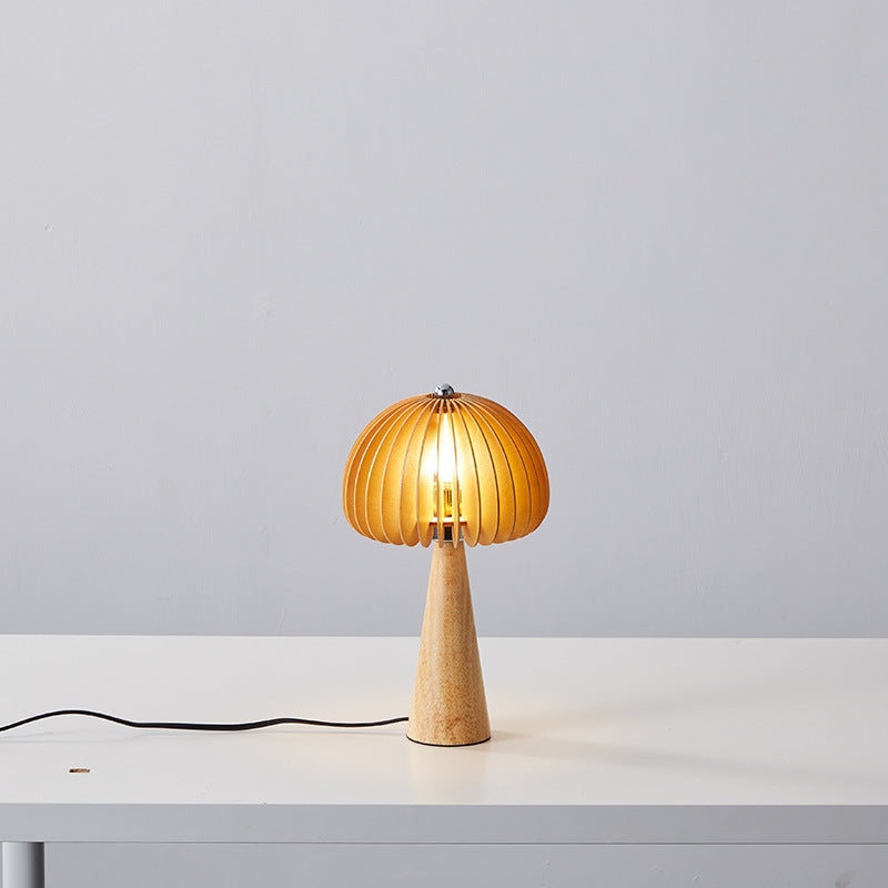 Modern Decorative Table Lamp with Wooden Base