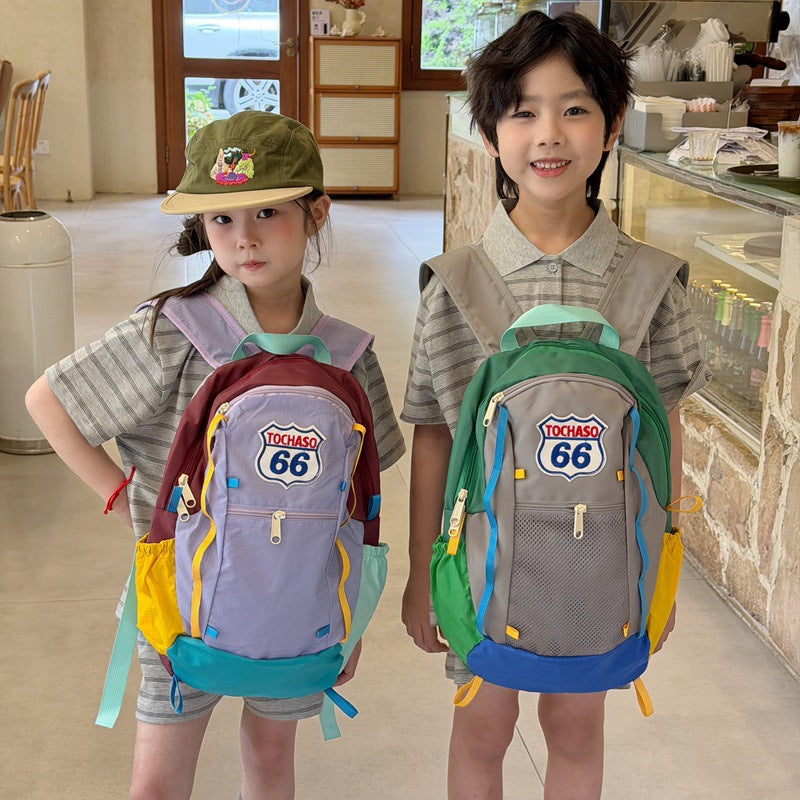Colorful Patchwork Backpack Kalsten