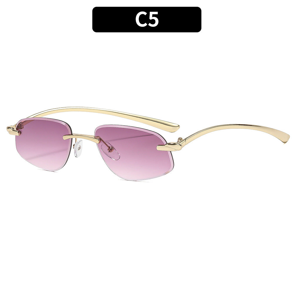 Sleek Minimalist Rectangle Sunglasses