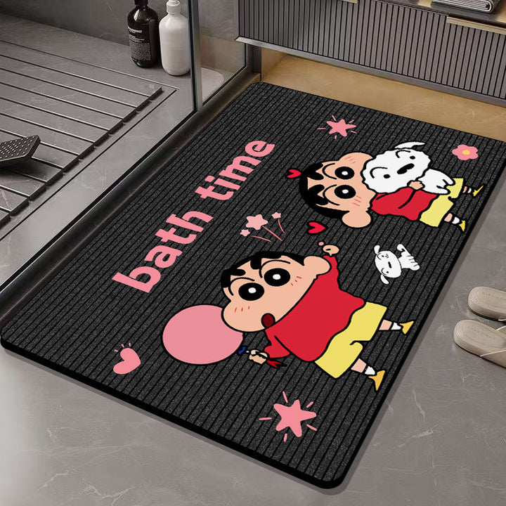 Fun Cartoon Character Bath Mat