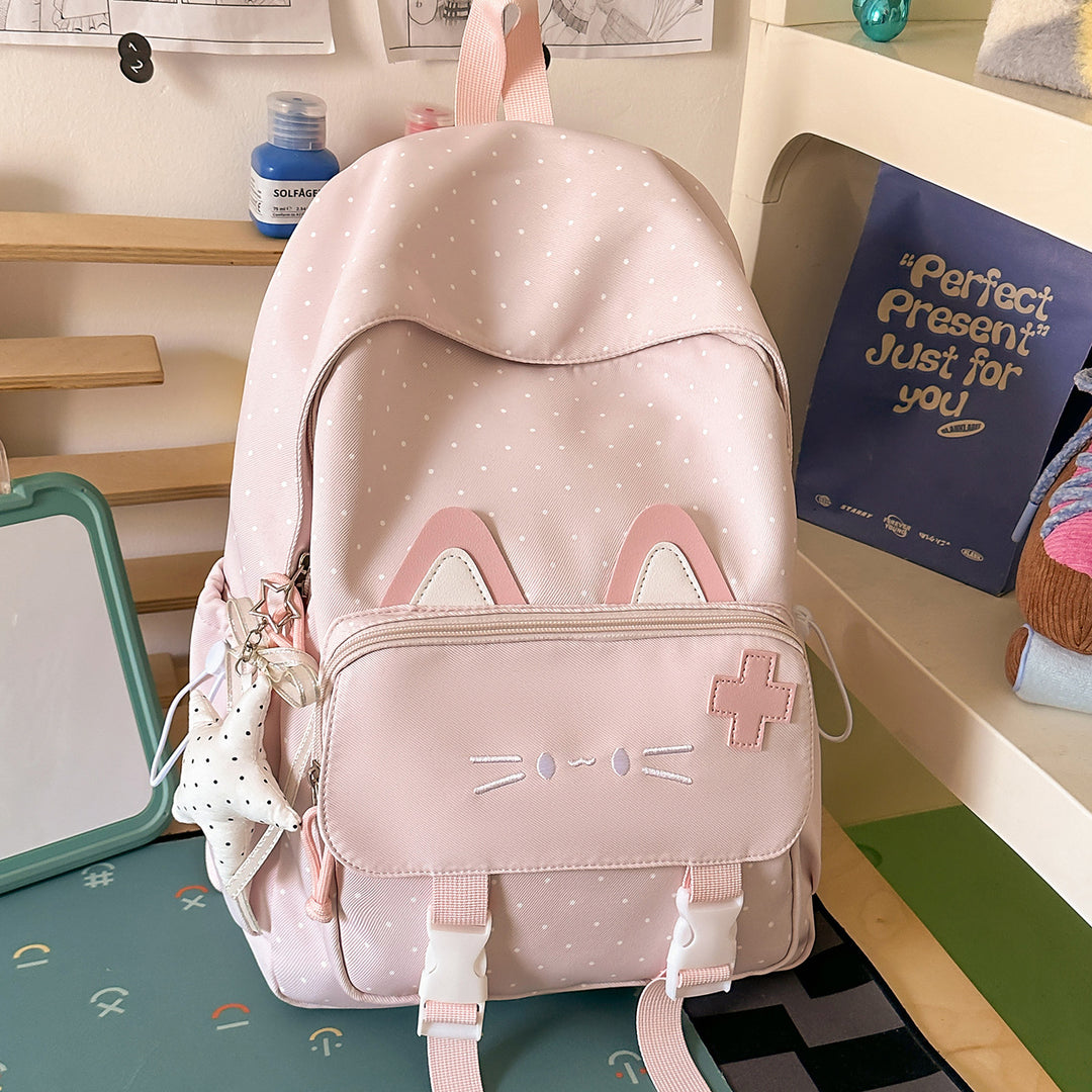 Playful Cat-Themed Backpack