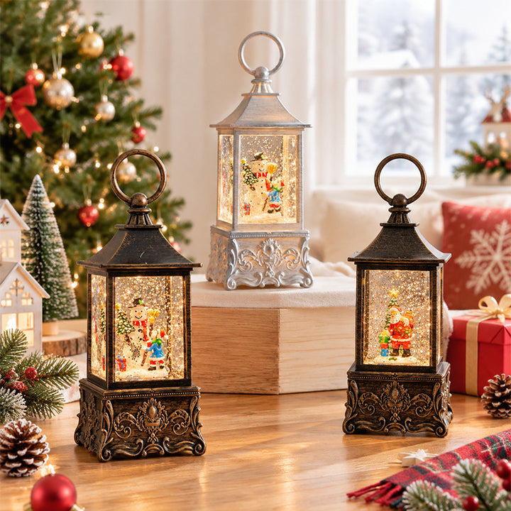 Vintage Snow Globe Lantern