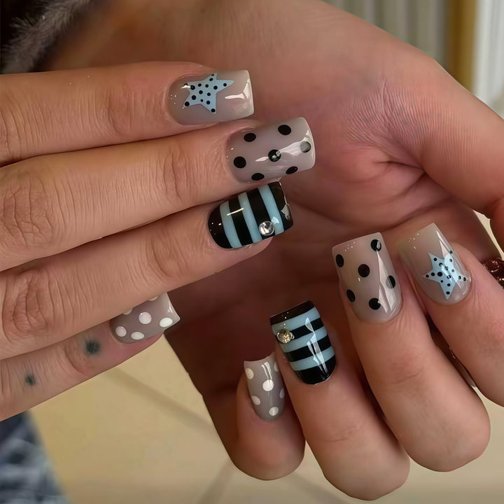 Artistic Press-On Nail Design Kalsten