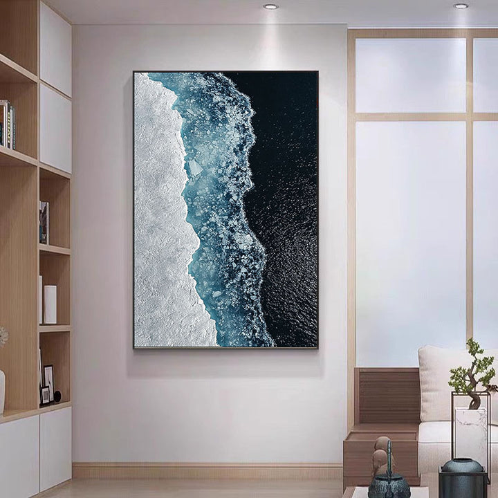 Modern Ocean Wave Canvas Art