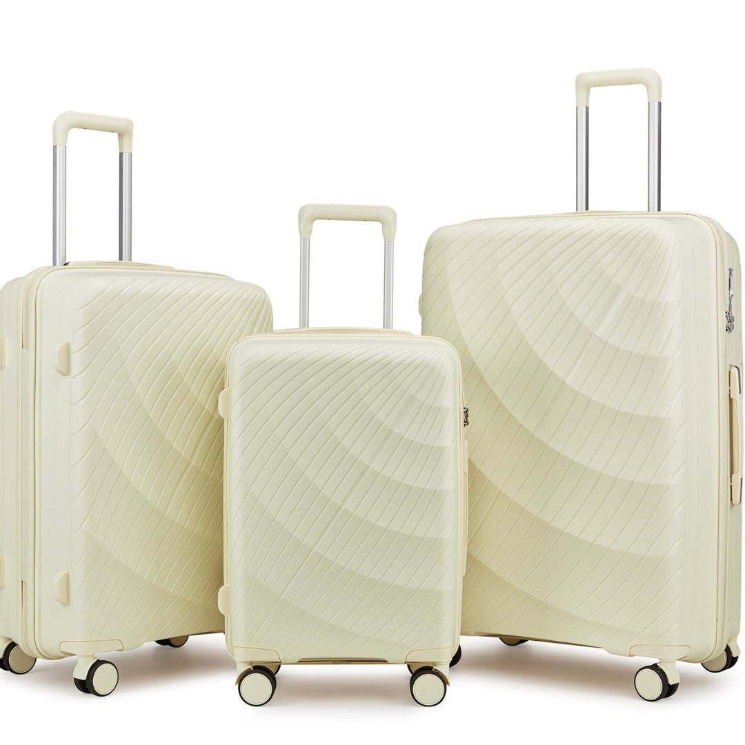 Unisex Premium Textured Hard Shell Luggage Set Kalsten