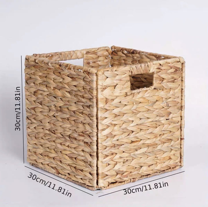 Rectangular storage basket with handwoven design Kalsten