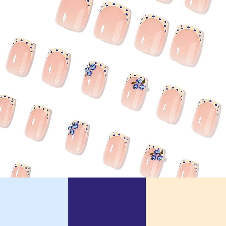 Elegantly designed nail extensions with decorative accents Kalsten