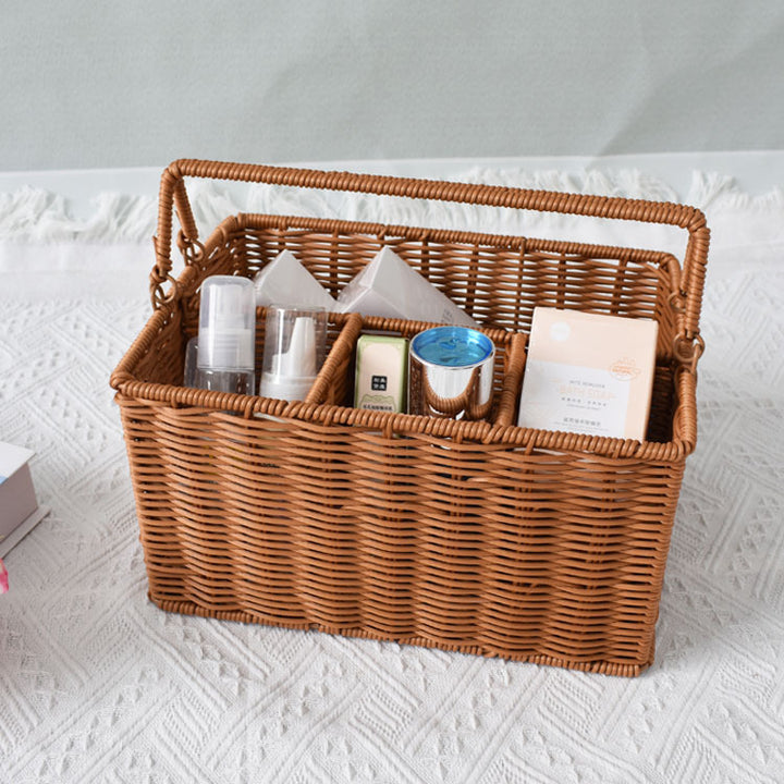Versatile Woven Storage Organizer with Compartmentalized Design Kalsten