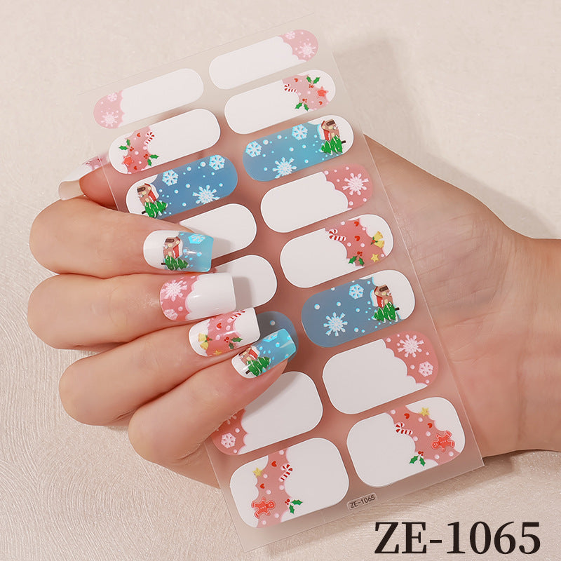 Floral Design Nail Art Wraps