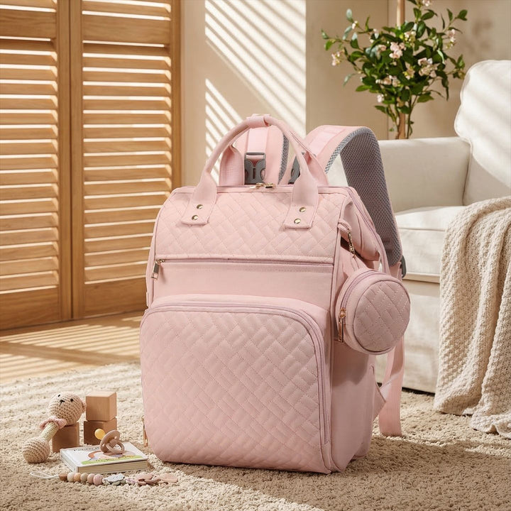 Elegant Multi-Functional Quilted Backpack Kalsten